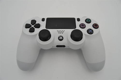 Playstation 4 - Dual Shock 4 Wireless Controller - Glacier white - PS4 Tilbehør (B Grade) (Genbrug)
